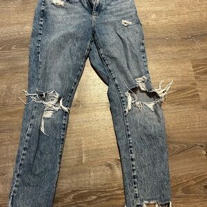 Garage Distressed Denim Boyfriend Jeans